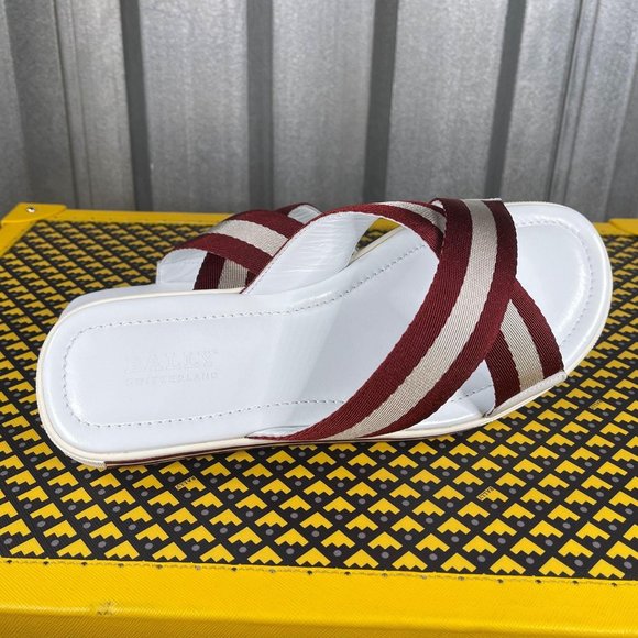 Bally Bonks Red Synthetic Fabric Sandals US 6 - Picture 3 of 4